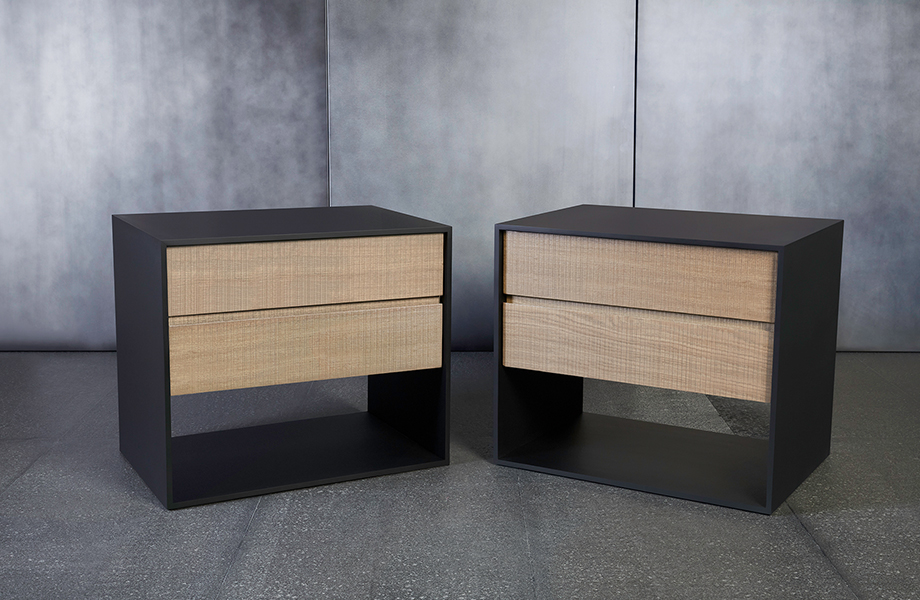 Burós de FENIX NTM® J0720 Nero Ingo con madera rústica