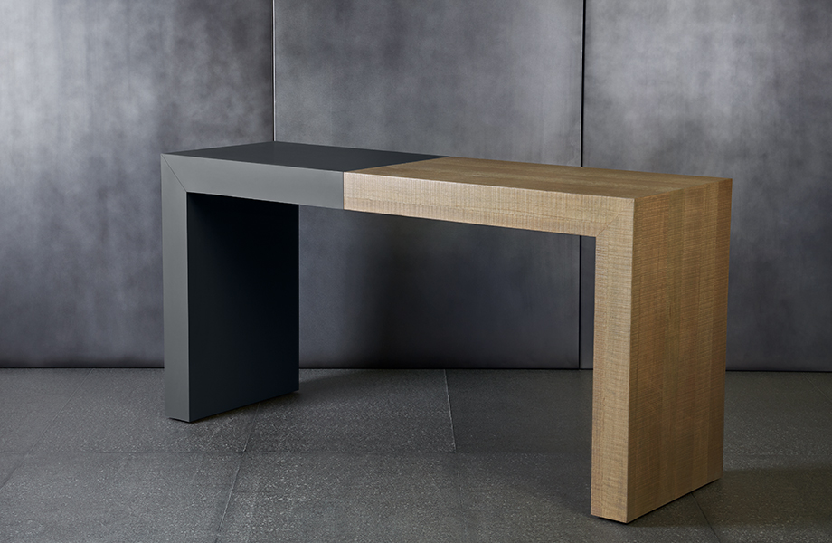 Console FENIX NTM® J0724 Grigio Bromo avec bois rustique 